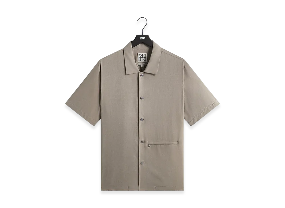 Kith &Kin Cupro Linen Davenport Buttondown Shirt "Astro"