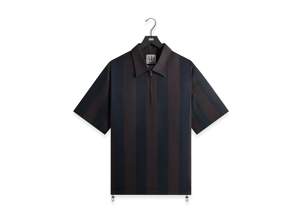 Kith &Kin Montis Quarter Zip Faille Shirt "Cosmos"