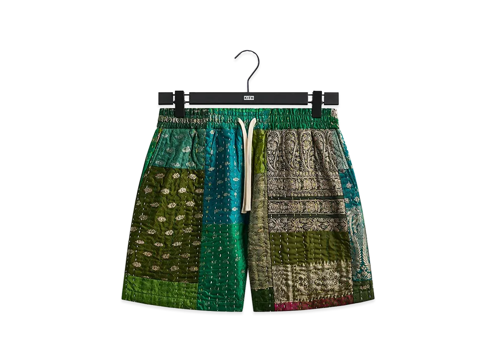 Kith &Kin Tal Patchwork Short "Green/Multi"