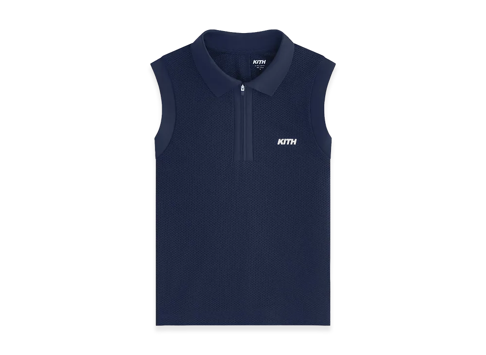 Kith Women's Perry Polo Mesh Tank "Nocturnal"