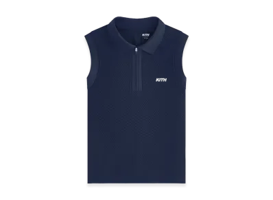Kith Women's Perry Polo Mesh Tank "Nocturnal"
