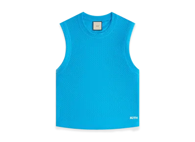 Kith Women's Mera Mesh Muscle Tank "Meridian Blue"