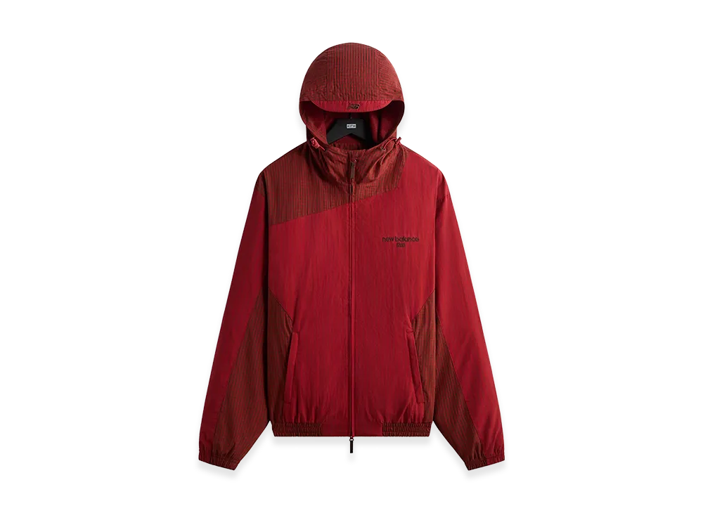 Kith x New Balance Poplin Mix Madison V Jacket "Biking Red"