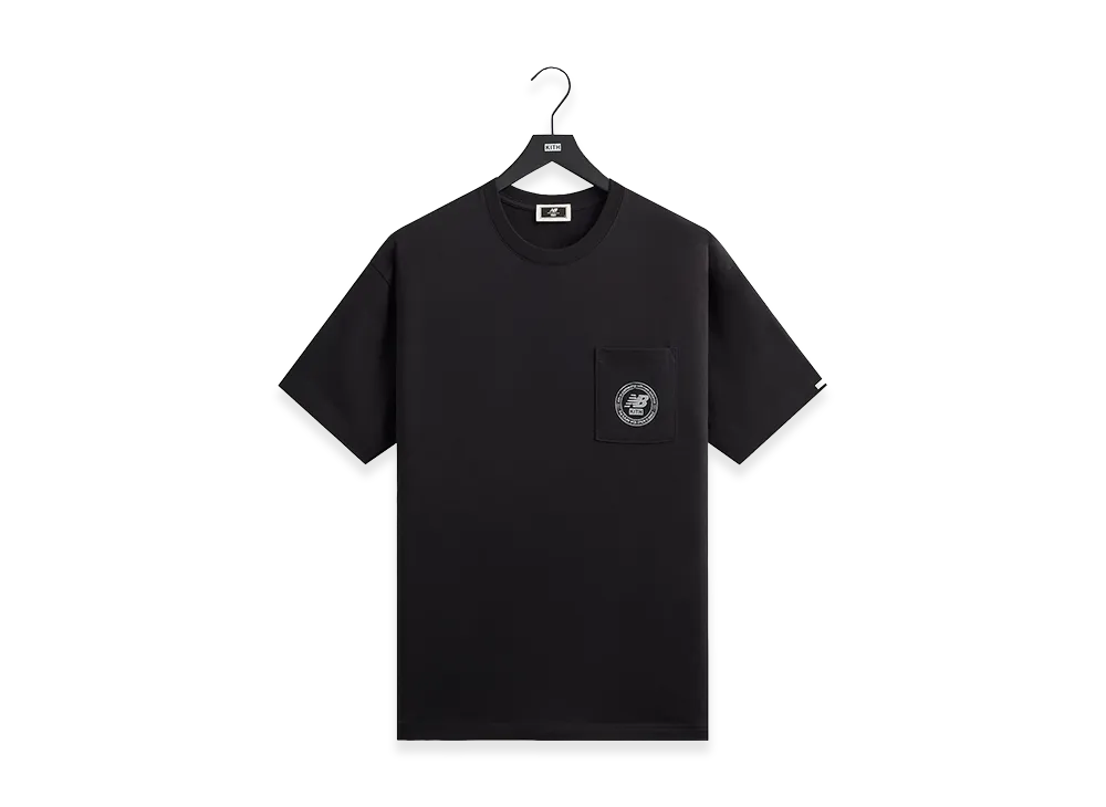 Kith x New Balance Crest Pocket Tee "Black"