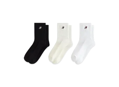 Kith x New Balance Mid Crew Waffle Knit 3-Pack Crew Socks "Multi"