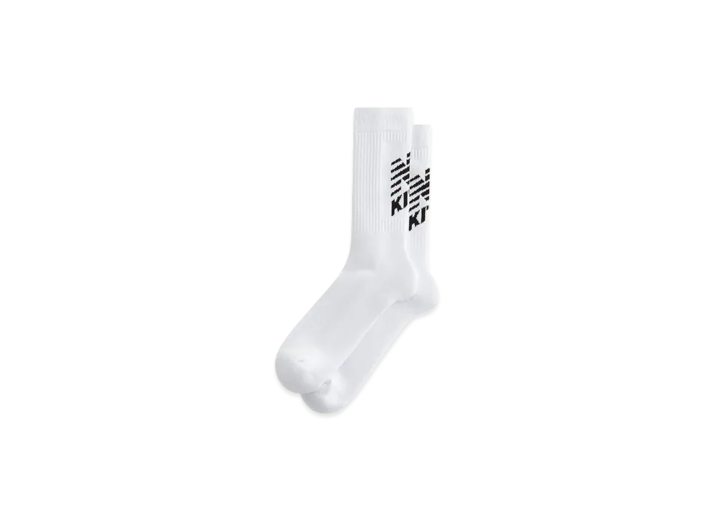 Kith x New Balance Big Logo Crew Socks "White"