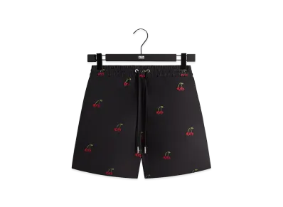 Kith Printed Cherry Cupro Linen Active Short "Black"