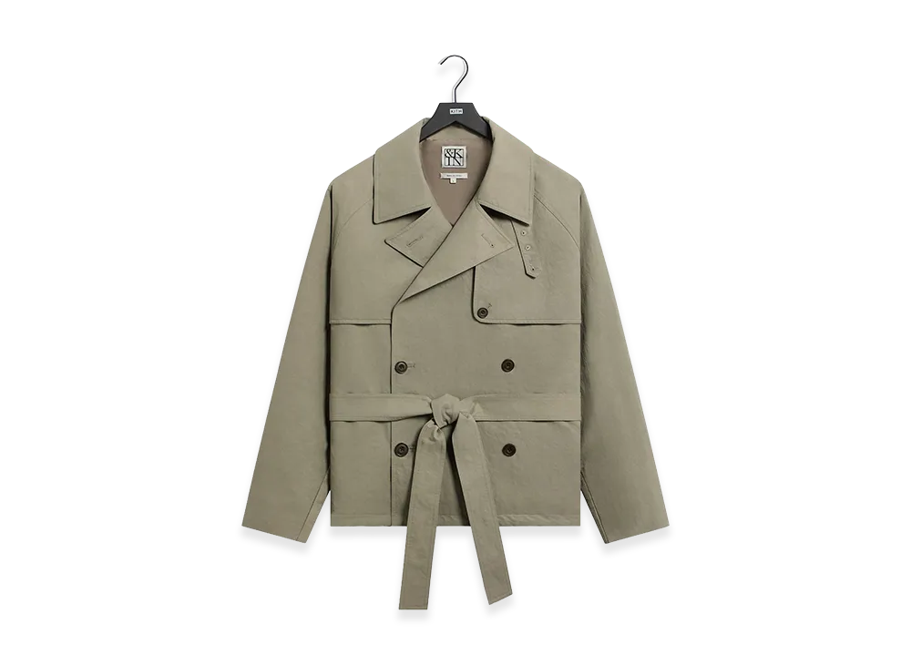 Kith &Kin Washed Twill Nikolai Cropped Trench "Scene"