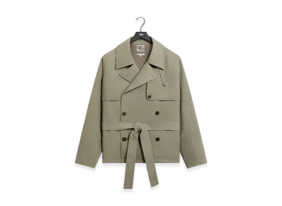 Kith &Kin Washed Twill Nikolai Cropped Trench "Scene"