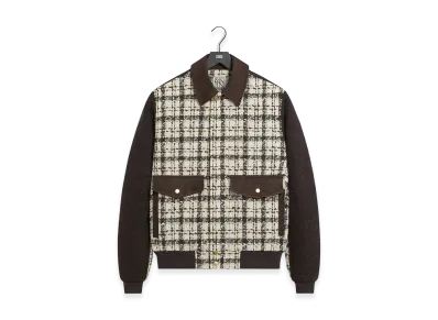 Kith &Kin Mixed Tweed Hawthorne Flight Jacket "Sandrift"