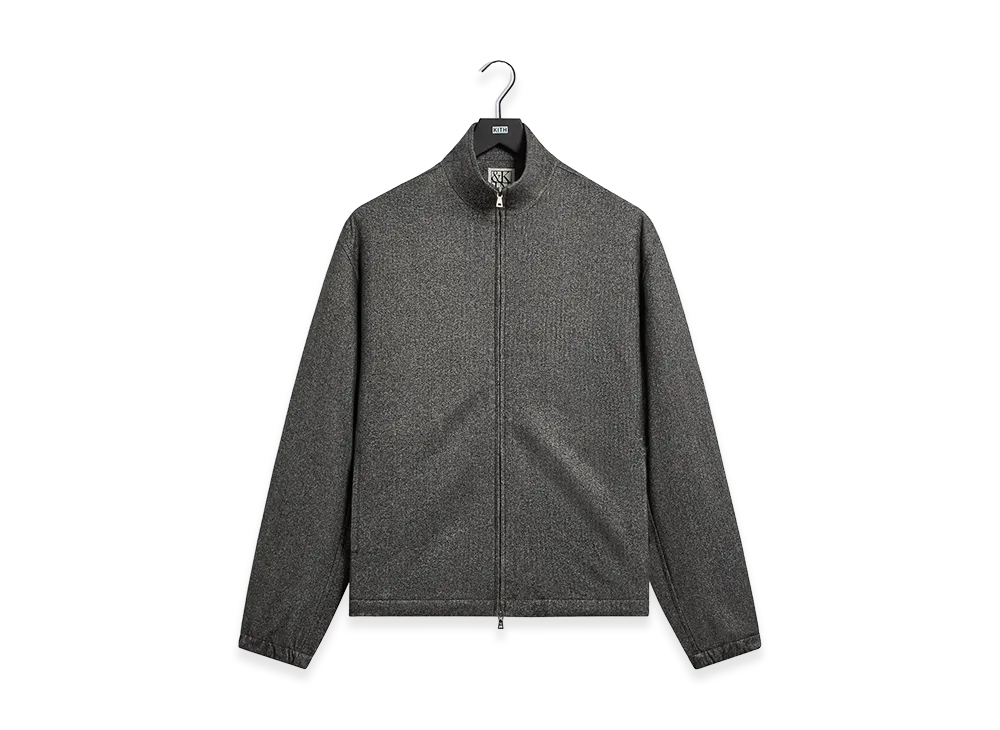 Kith &Kin Flannel Jersey Stephen Track Jacket "Charcoal Heather"