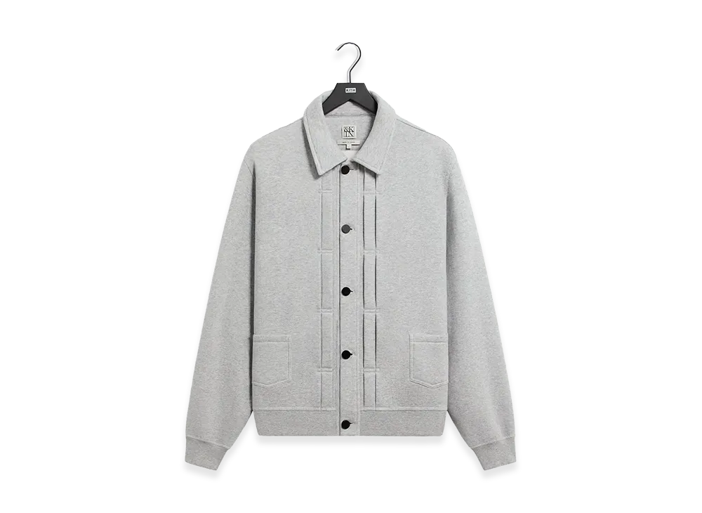 Kith &Kin Plush Fleece Eito Workwear Jacket "Medium Heather Grey"