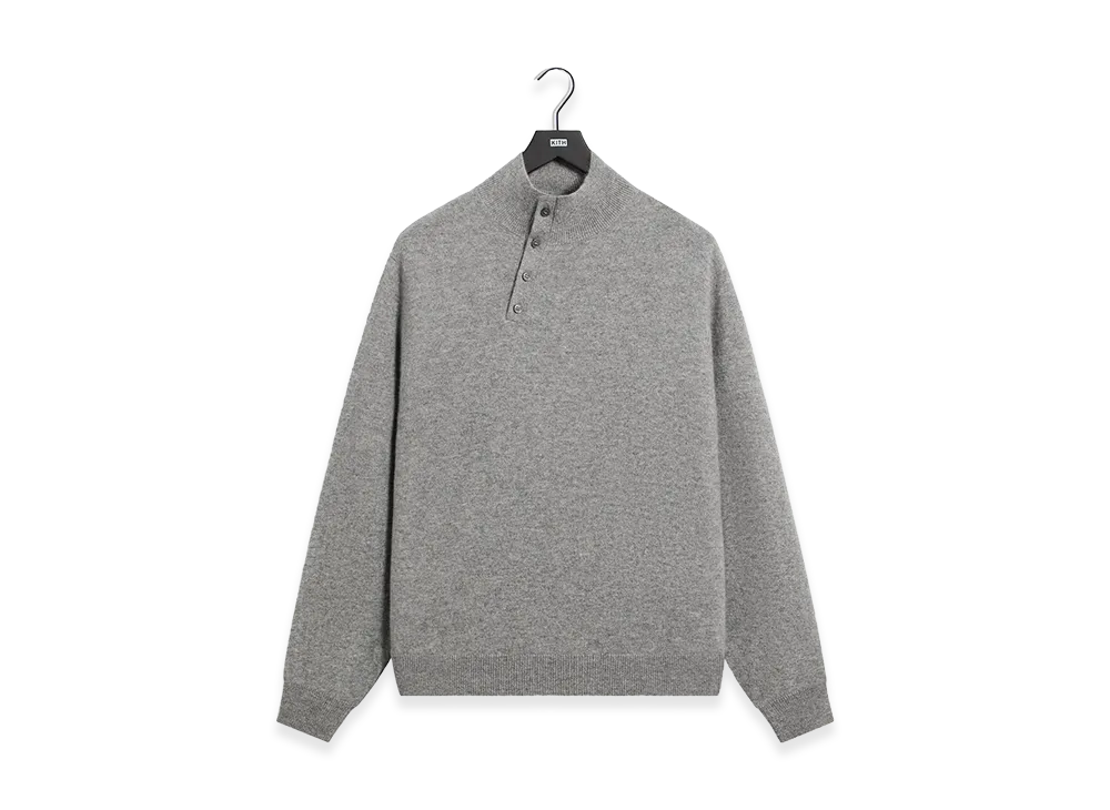 Kith &Kin Cashmere Cyrus Turtleneck "Mid Heather Grey"