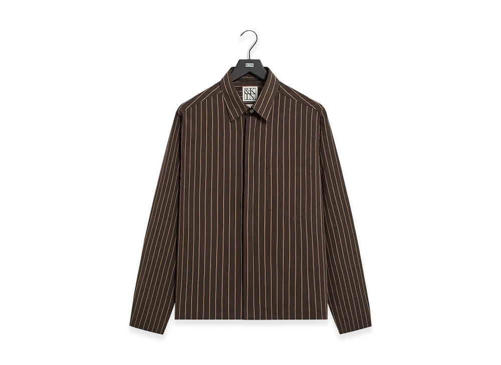 Kith &Kin Striped Poplin Nico Shirt "Derby"