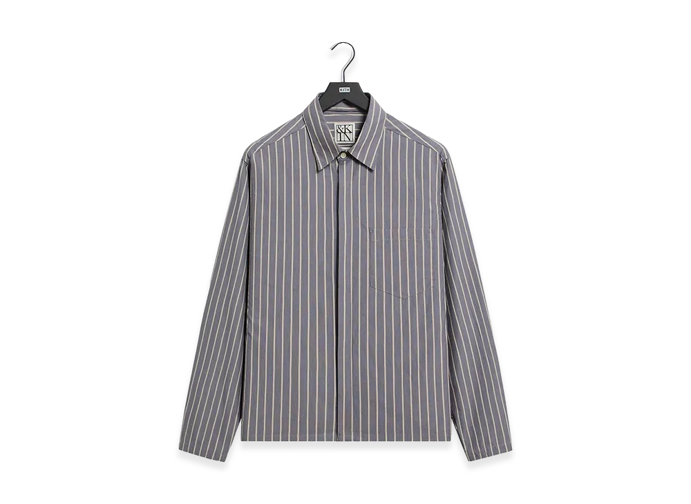 Kith &Kin Striped Poplin Nico Shirt "Chasm"