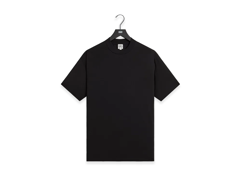Kith &Kin Mock Neck Albie Tee "Black"