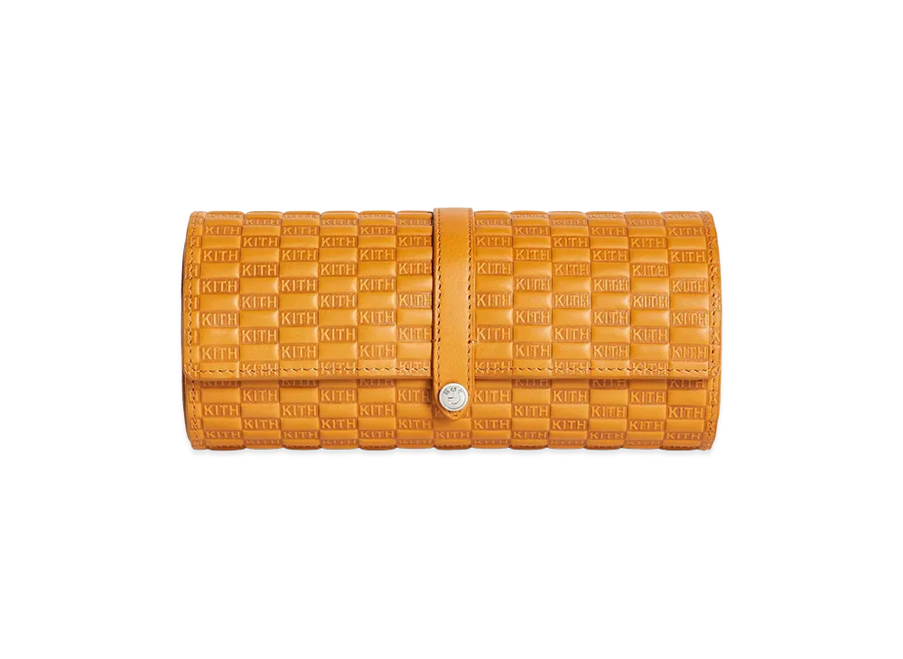 Kith x BMW Leather 3-Watch Roll "Camel"