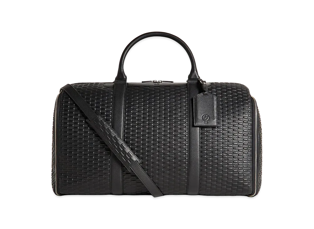 Kith x BMW Leather Travel Garment Duffle Bag "Black"