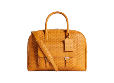 Kith x BMW Leather Overnight Bag "Camel"