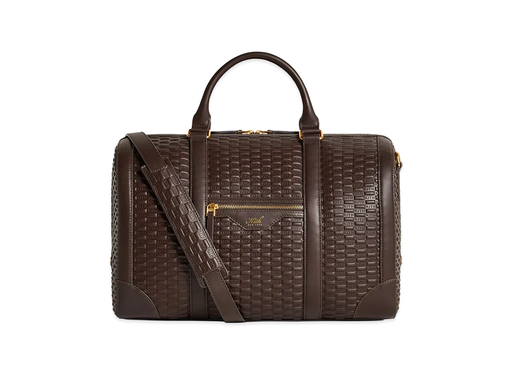 Kith Monogram Leather Traveler K40 Duffle Bag "Zoom"