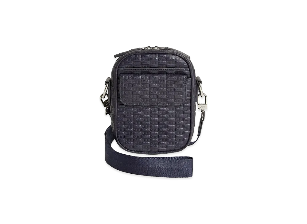 Kith Monogram Tumbled Leather Passenger K15 Bag "Ink"