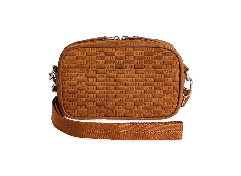 Kith Monogram Suede Crosswalk K20 Bag "Argil"