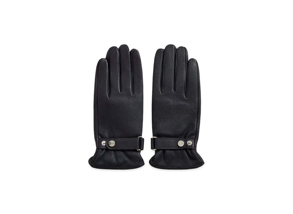 Kith Tumbled Leather Manhattan Gloves "Ink"