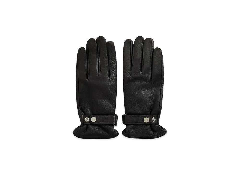 Kith Tumbled Leather Manhattan Gloves "Black"