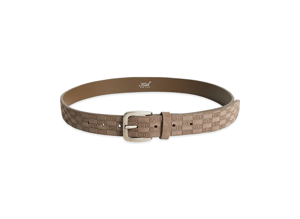 Kith Monogram Suede Belt "Java"