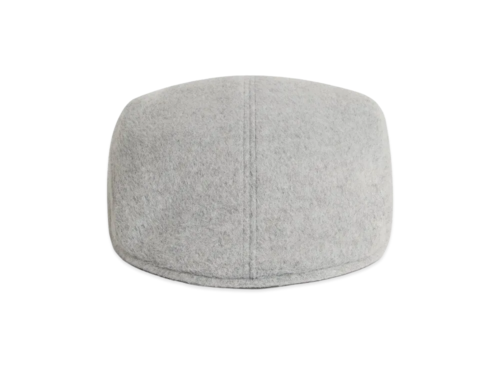 Kith Script Double-Face Wool Drivers Cap "Medium Heather Grey"