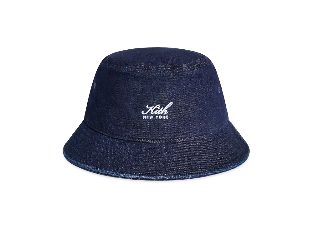 Kith Raw Denim Dawson Bucket Hat "Savin Wash"