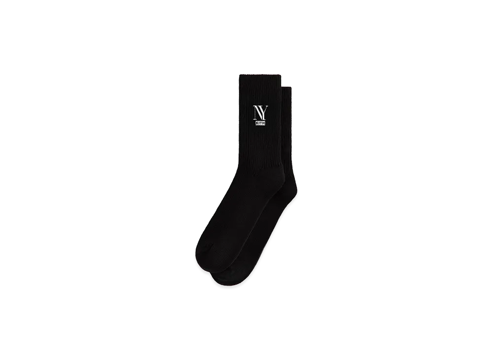 Kith NY Cotton Slouchy Crew Socks "Black"