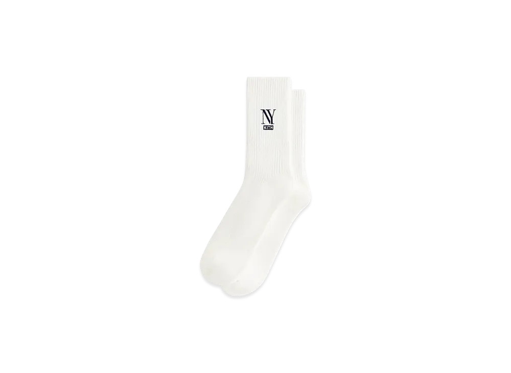 Kith NY Cotton Slouchy Crew Socks "Silk"