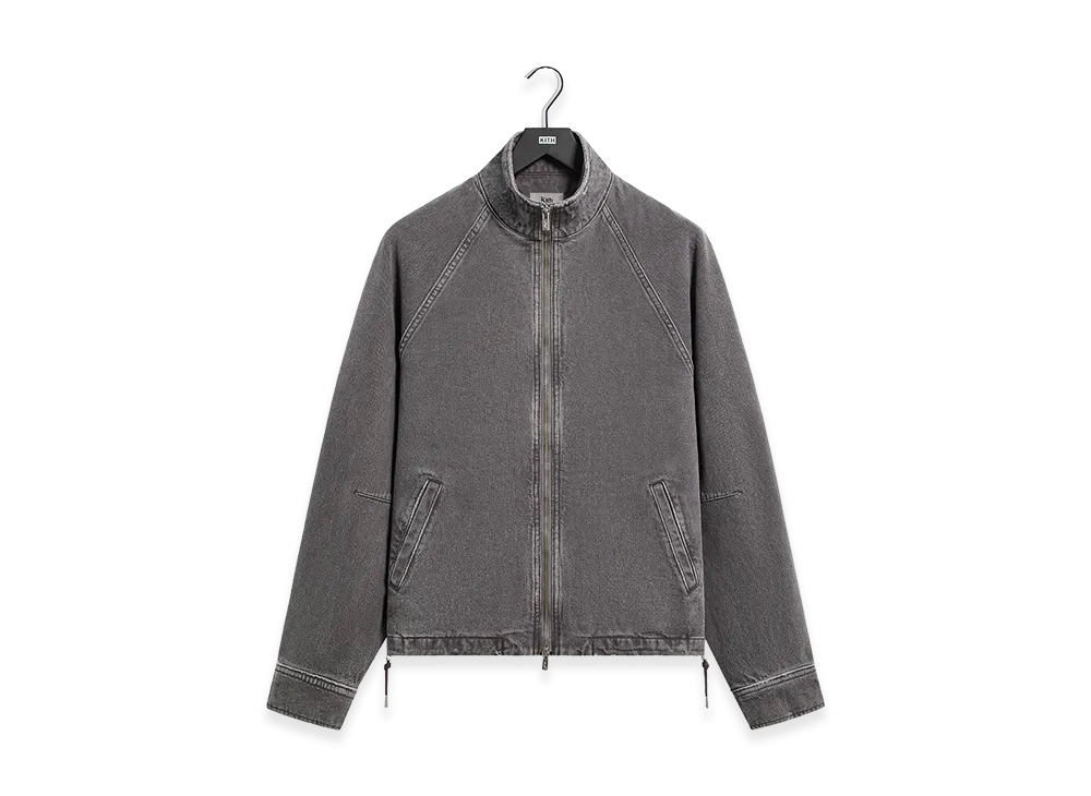 Kith Herringbone Denim Efron Track Jacket "Mineral"