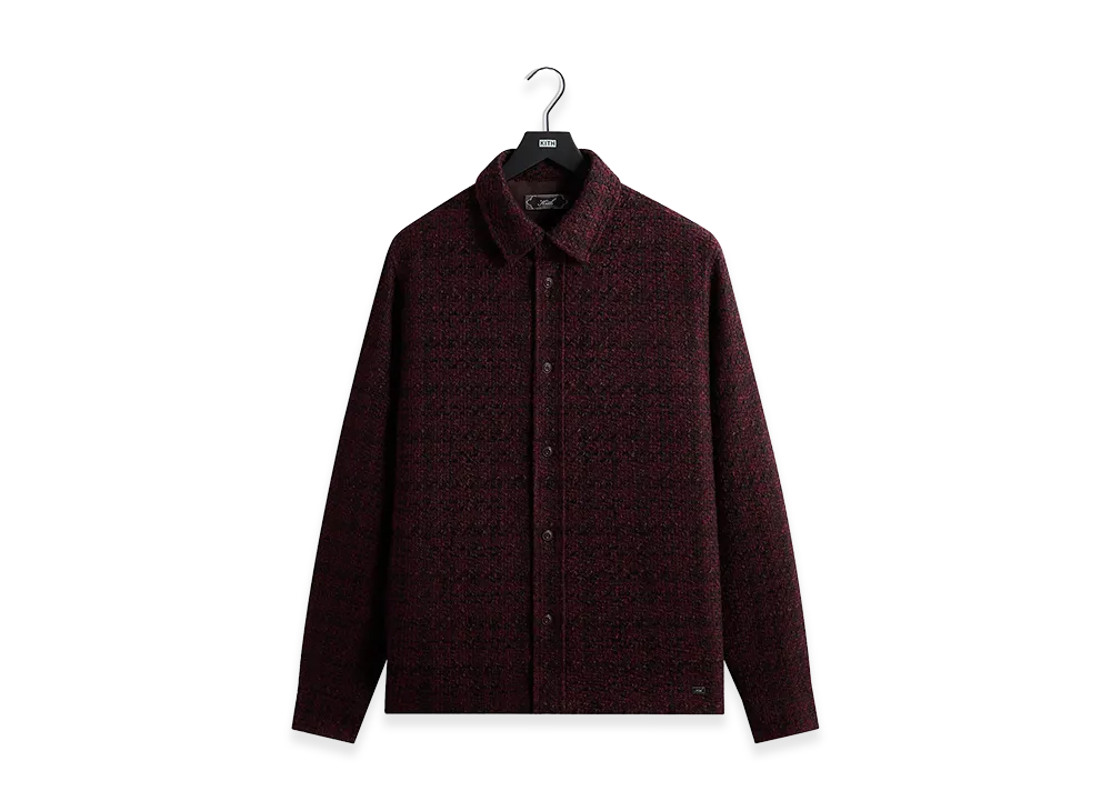 Kith Boucle Plaid Boxy Collared Overshirt "Essence"
