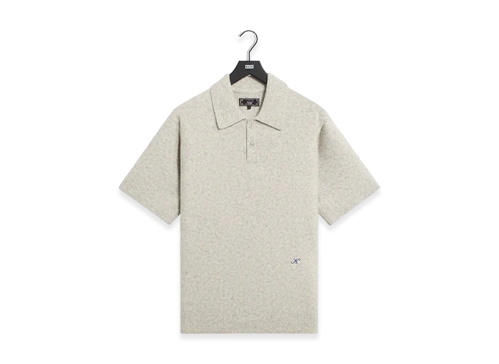 Kith Boucle Tobey Polo "Light Heather Grey"