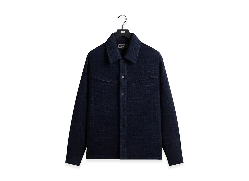 Kith Patchwork Tweed Johnson Shirt "Nocturnal"