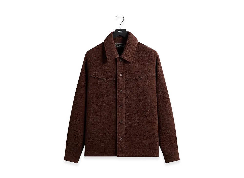 Kith Patchwork Tweed Johnson Shirt "Saddle"