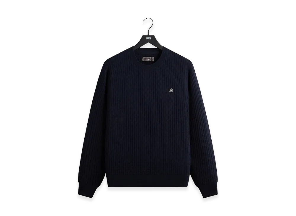 Kith Basketweave Tilden Crewneck "Nocturnal"