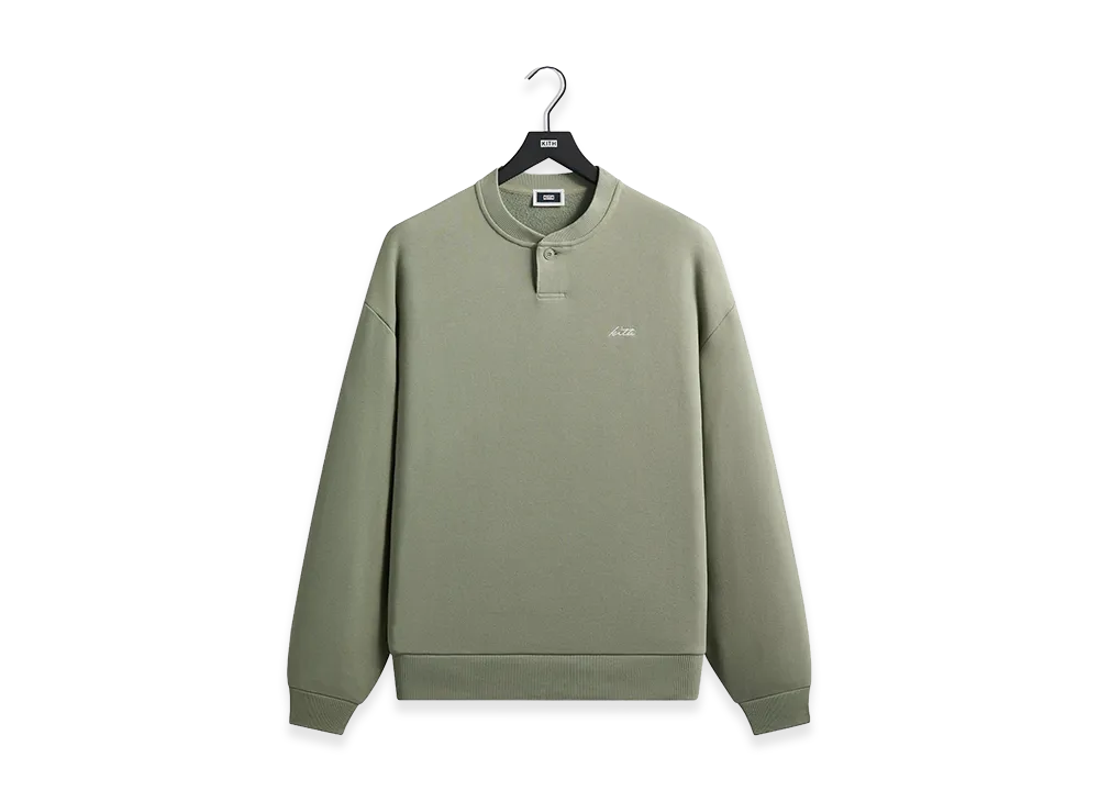 Kith Heavy Loop Henley Nelson Pullover "Haze"