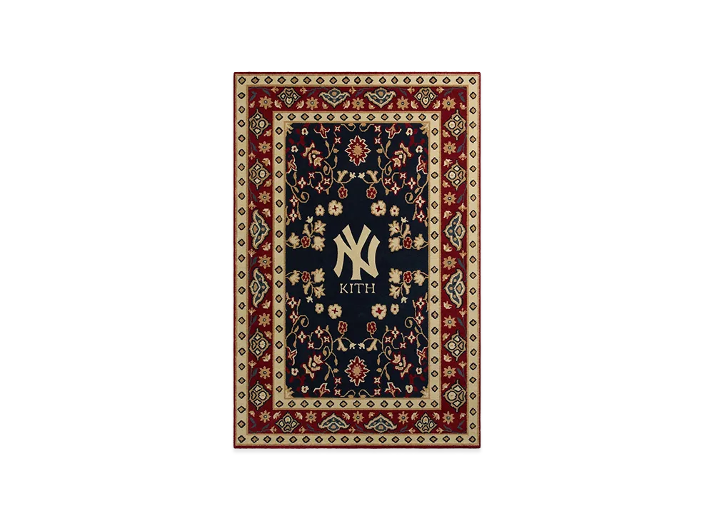 Kith x Kasra Rugs x The New York Yankees 4' x 6' Hand-Knotted Rug "Multi"