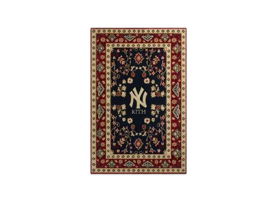 Kith x Kasra Rugs x The New York Yankees 4' x 6' Hand-Knotted Rug "Multi"