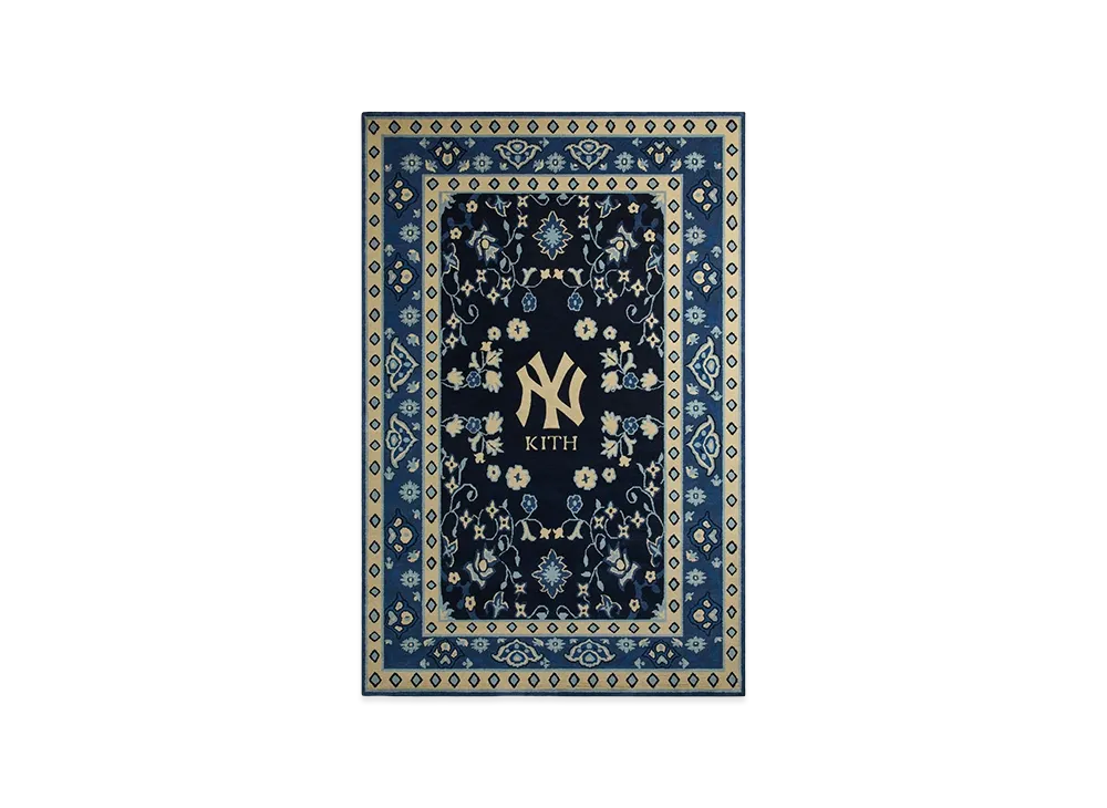 Kith x Kasra Rugs x The New York Yankees 4' x 6' Hand-Knotted Rug "Nocturnal"