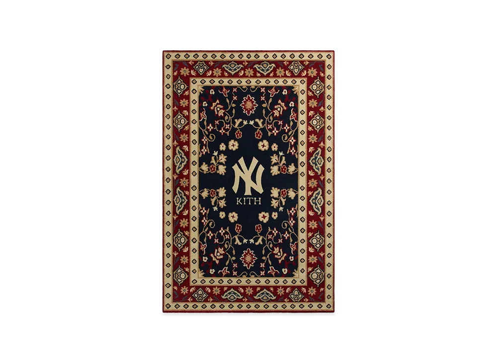 Kith x Kasra Rugs x The New York Yankees 3' x 5' Hand-Knotted Rug "Multi"
