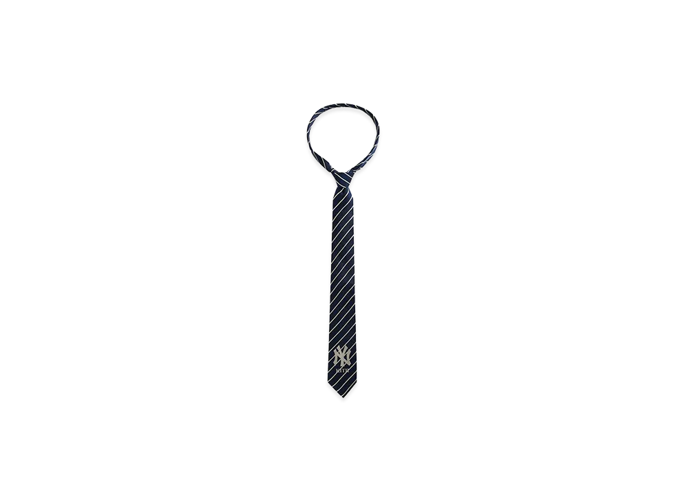 Kith x The New York Yankees Silk Pinstripe Tie "Nocturnal"