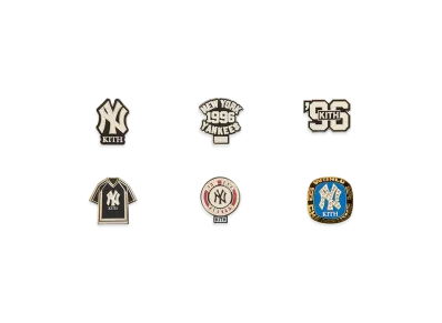Kith x The New York Yankees Set of 6 Pin Set "Multi"
