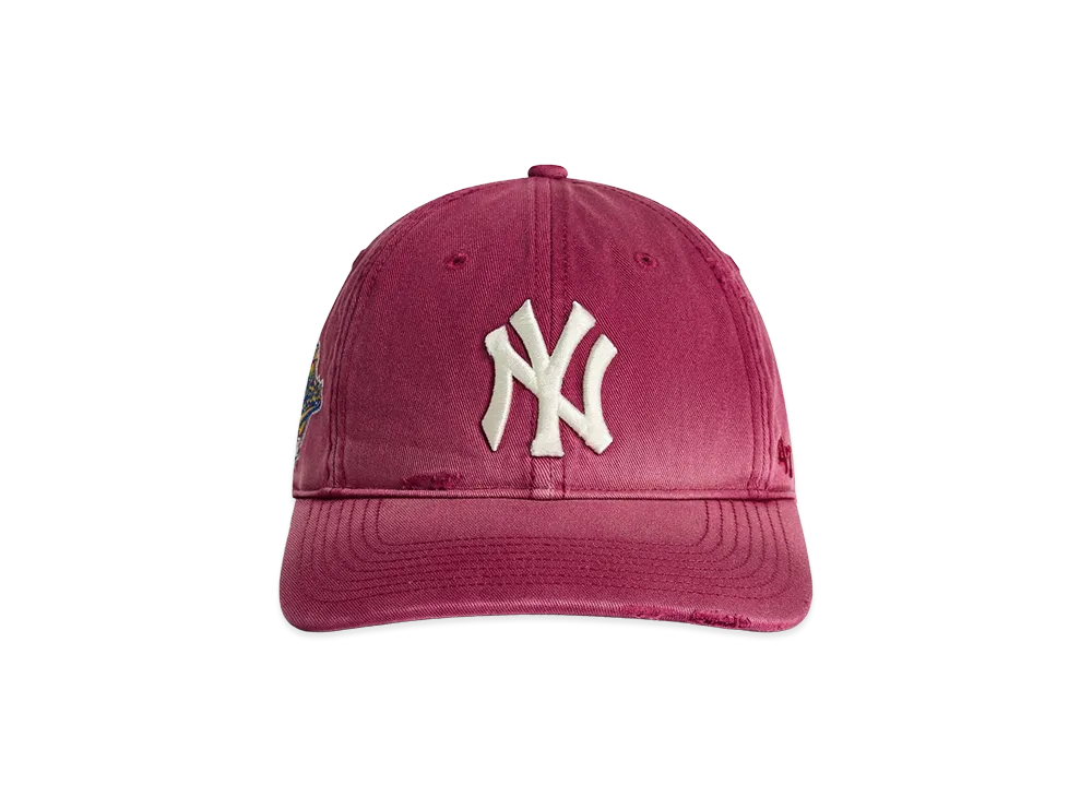 Kith x ‘47 x The New York Yankees Sun Faded Franchise LS Cap "Garnet"
