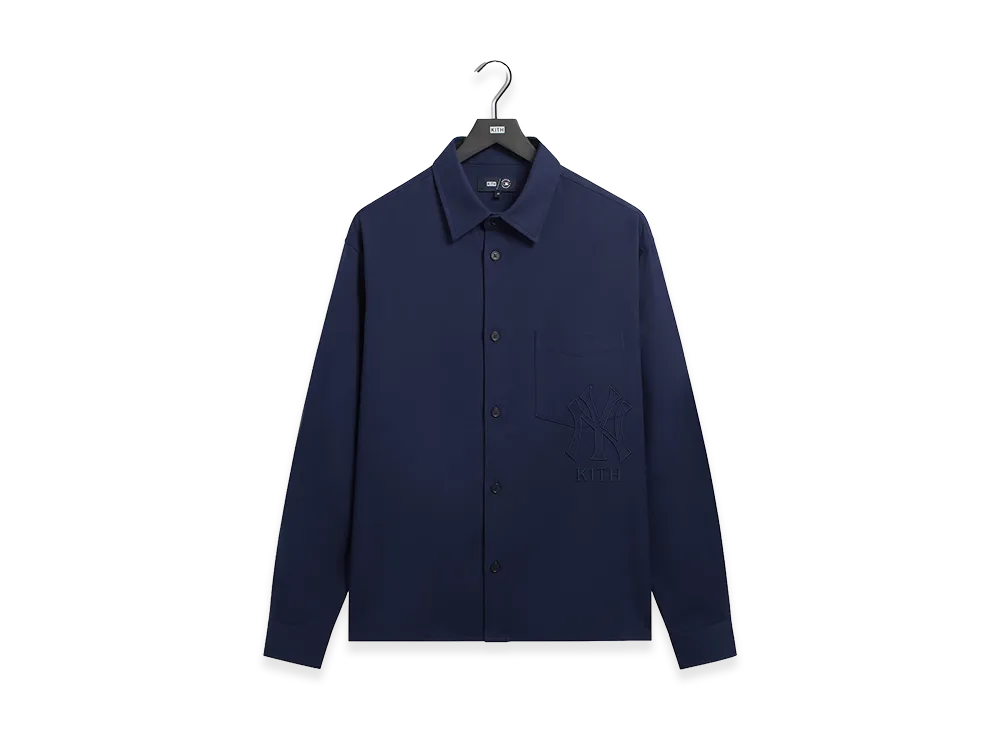 Kith x The New York Yankees Flannel Deon Overshirt "Nocturnal"