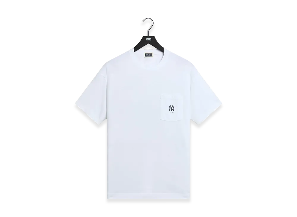 Kith x The New York Yankees Crest Pocket Tee "White"