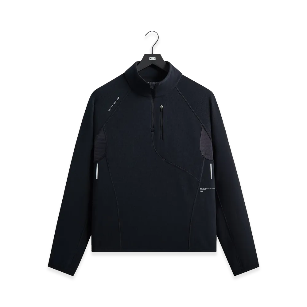 Kith Calix Quarter Zip "Black"